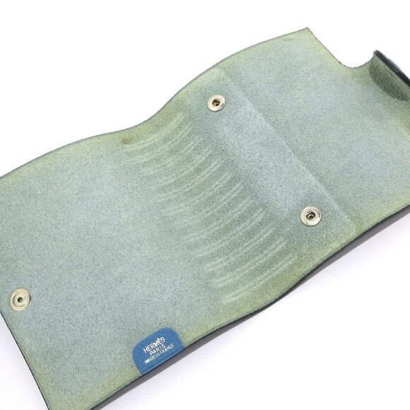 HERMES Ulysse Mini Blue Jean Togo Square I Agenda 217-081025 - Picture 7 of 10